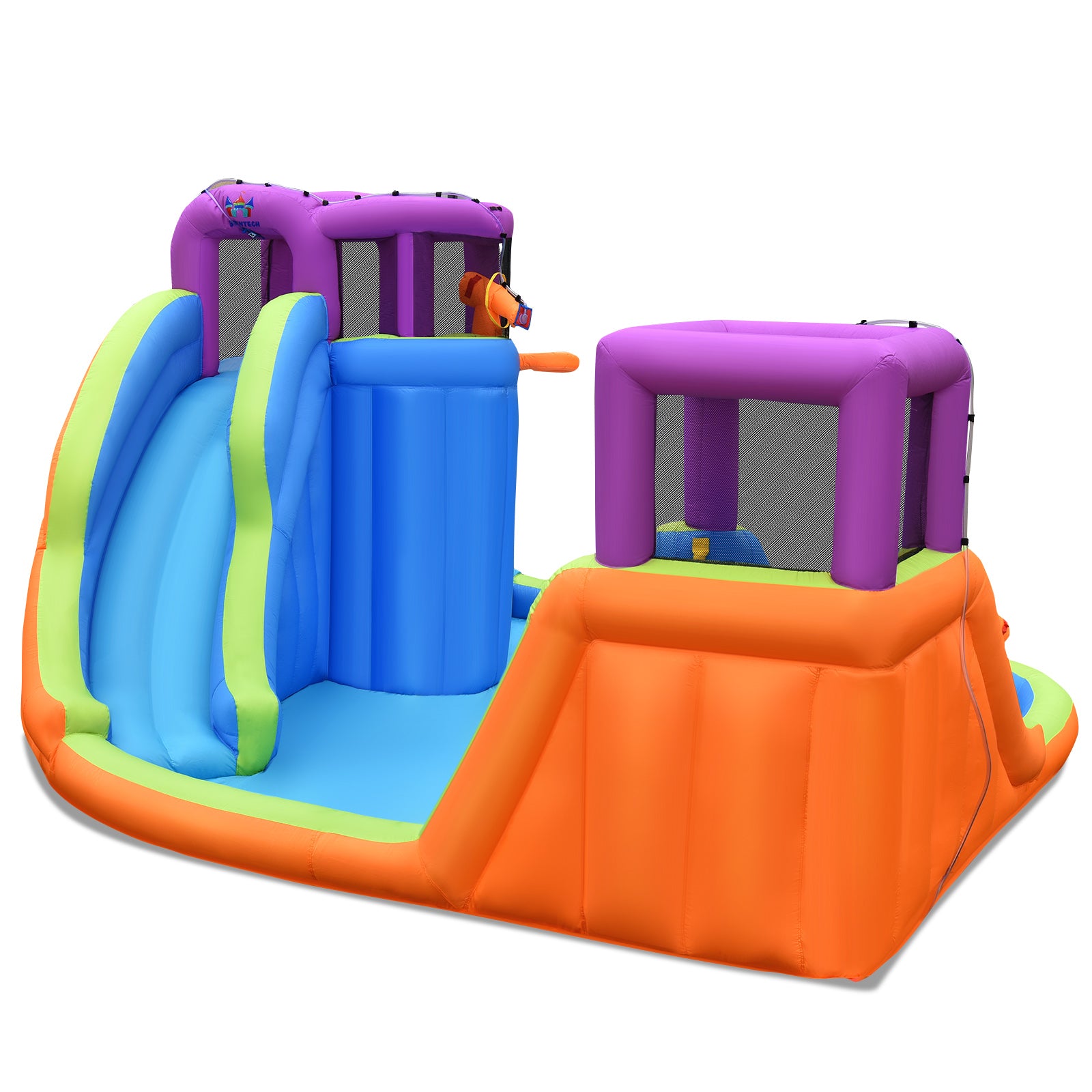 Inflatable Water Slide Bouncer with Climbing Wall & 950W Blower A96251