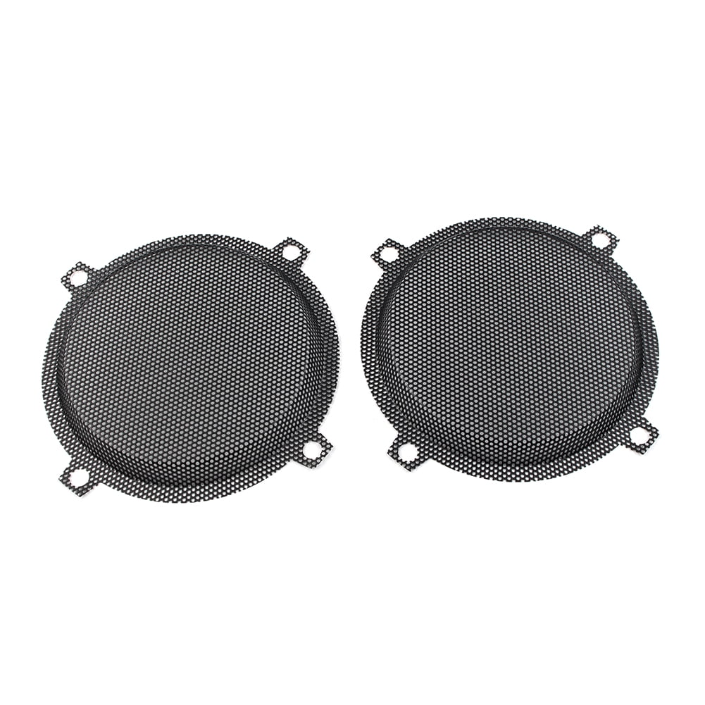 Black Motorbike Wired Punched Steel Mesh Speaker Grilles Cover for Harley Davidson Electra Glide 5.25" Speaker FLHTCU 1996-2013 E499