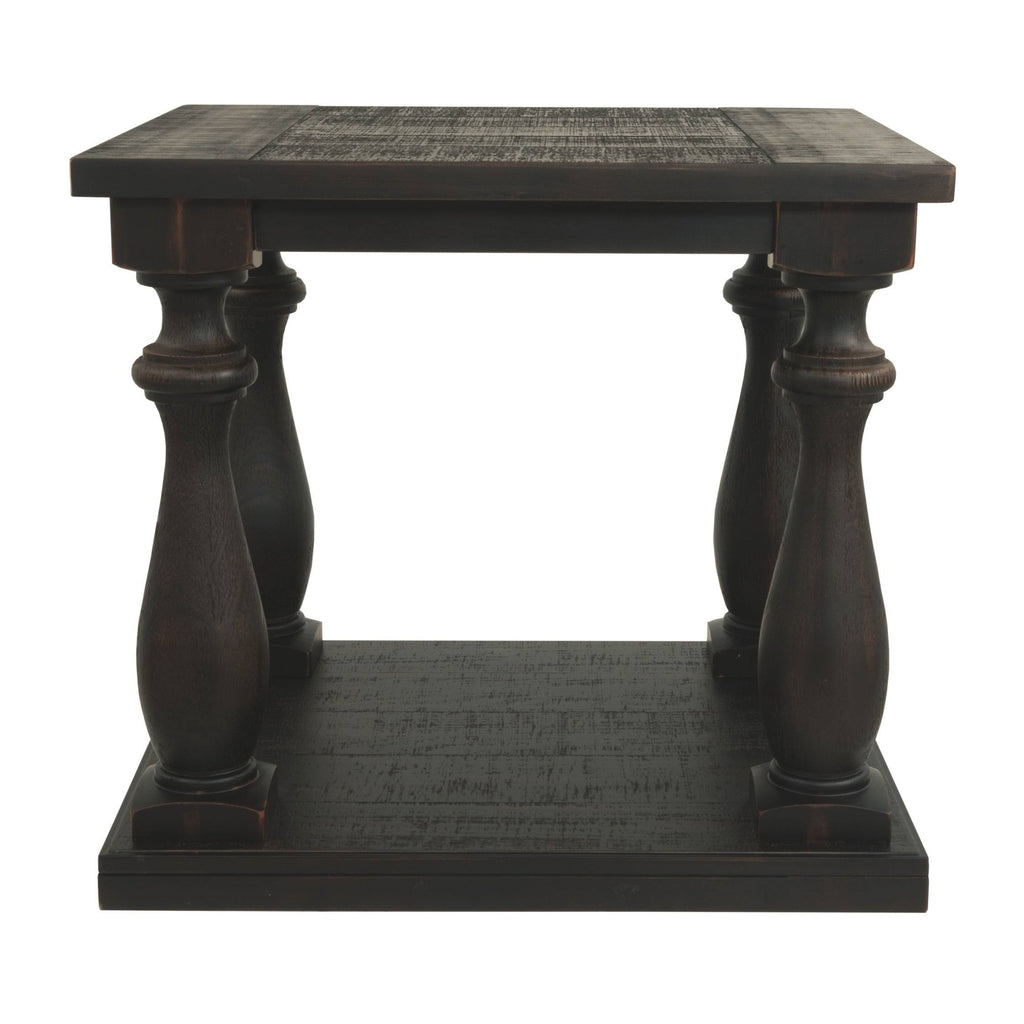 Black Rectangular End Table X2822