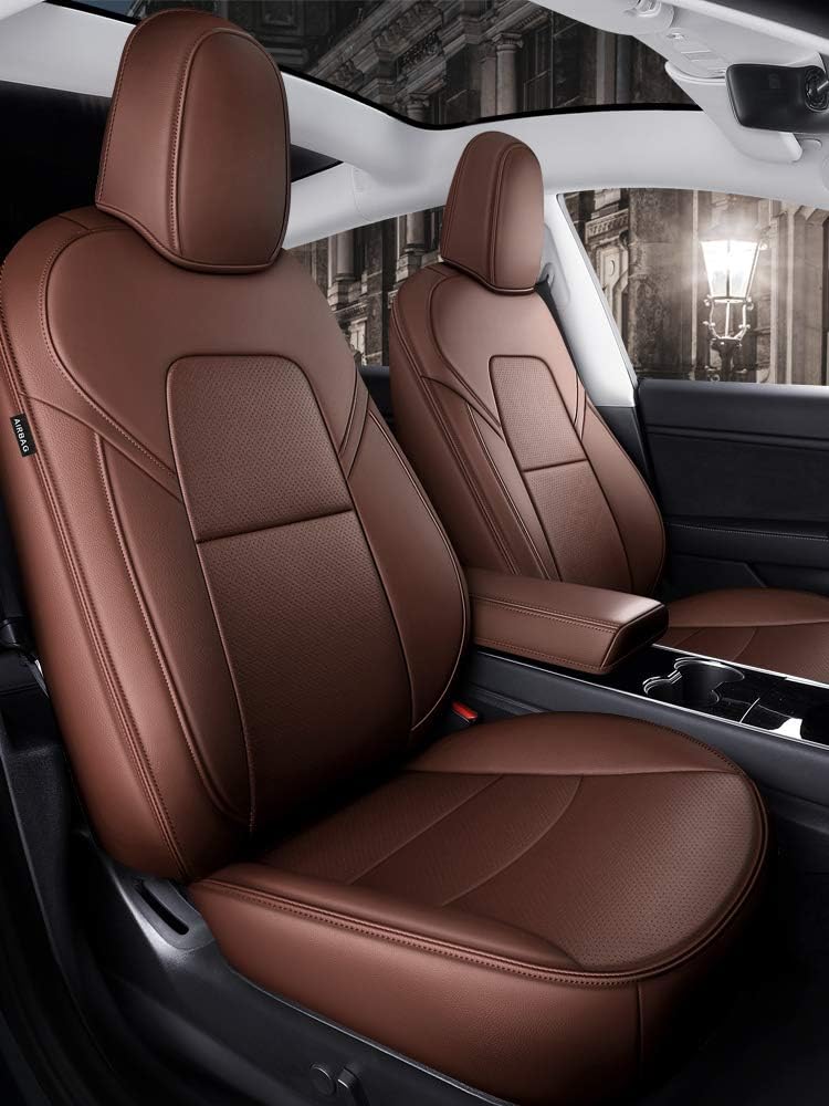 Synthetic Leather Car Seat Cushion Protector (Grey Y) S758