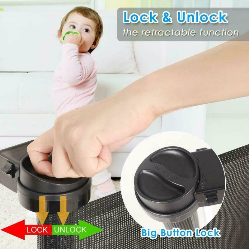 Retractable Baby Gate Safety Mesh Gate W283