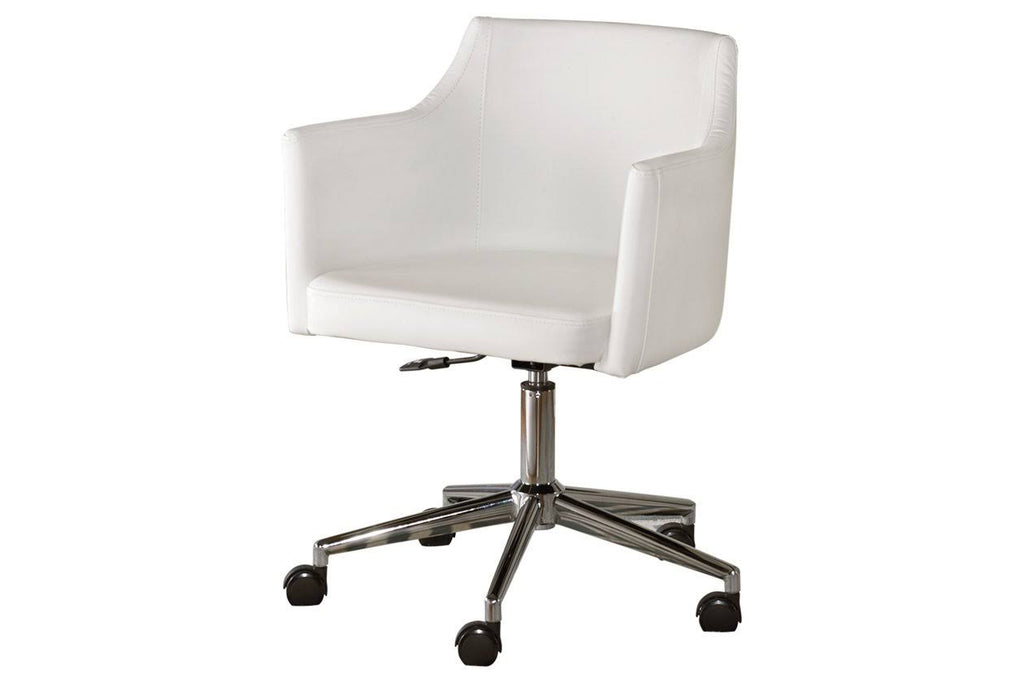 White Swivel Desk Chair L427242