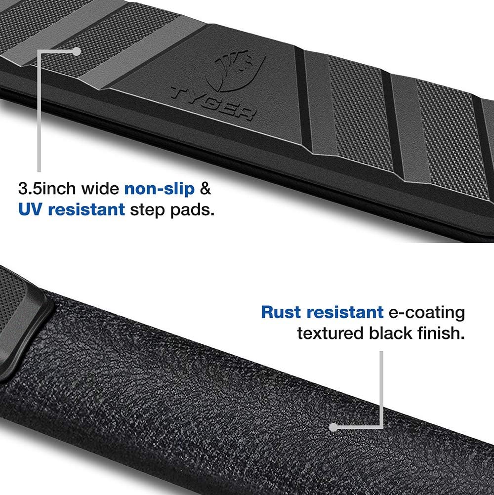 Textured Black Side Step Running Boards E746155