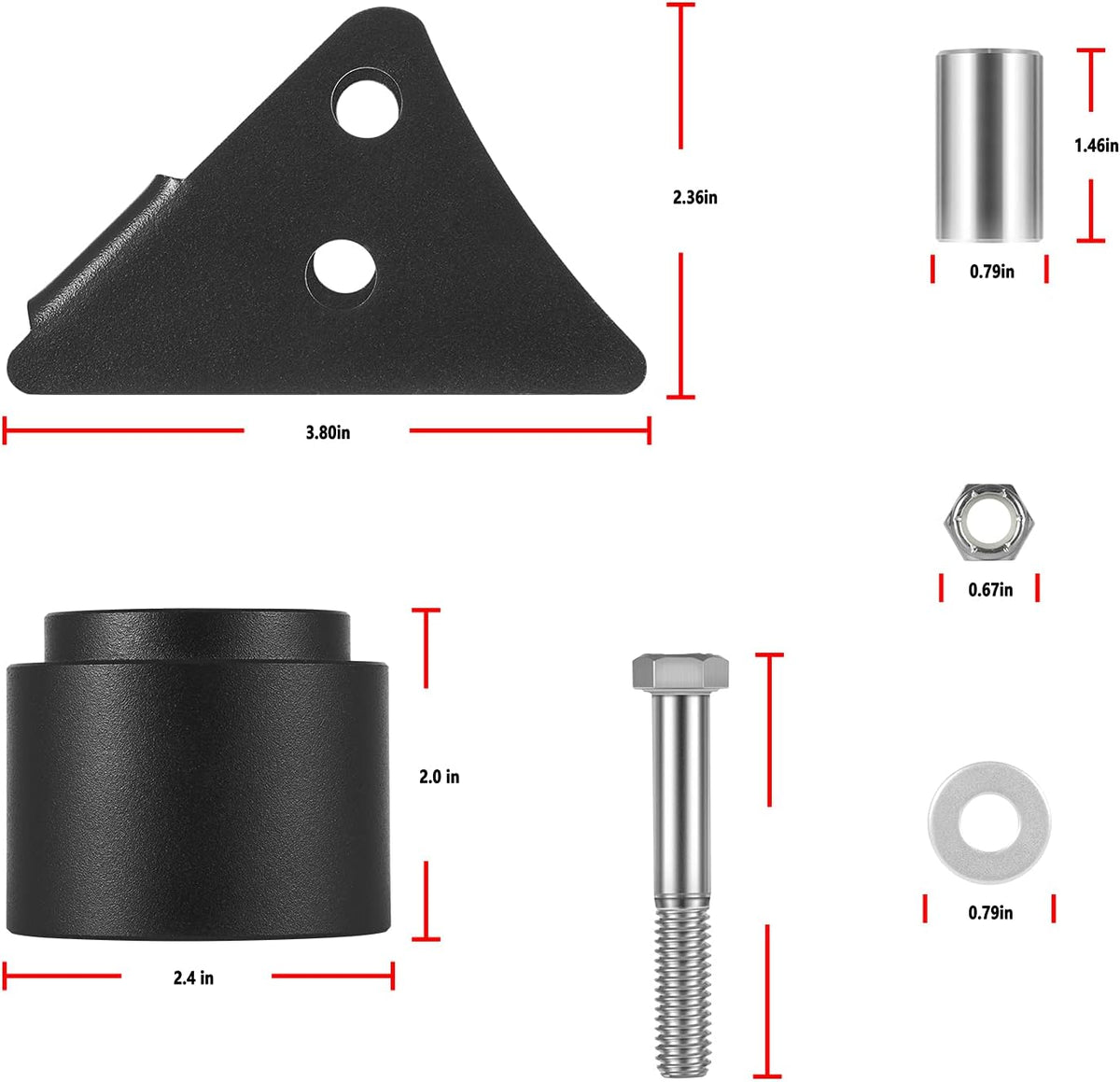 2.5'' Lift Kit UTV Front and Rear Suspension Pack of 2 I2591