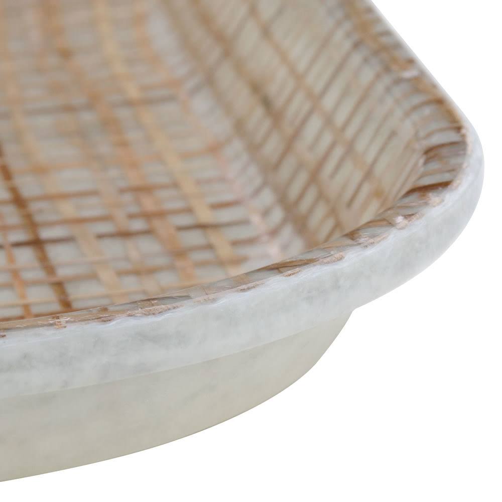 Rattan 13 inch Square Fiberglass Camtray D502814