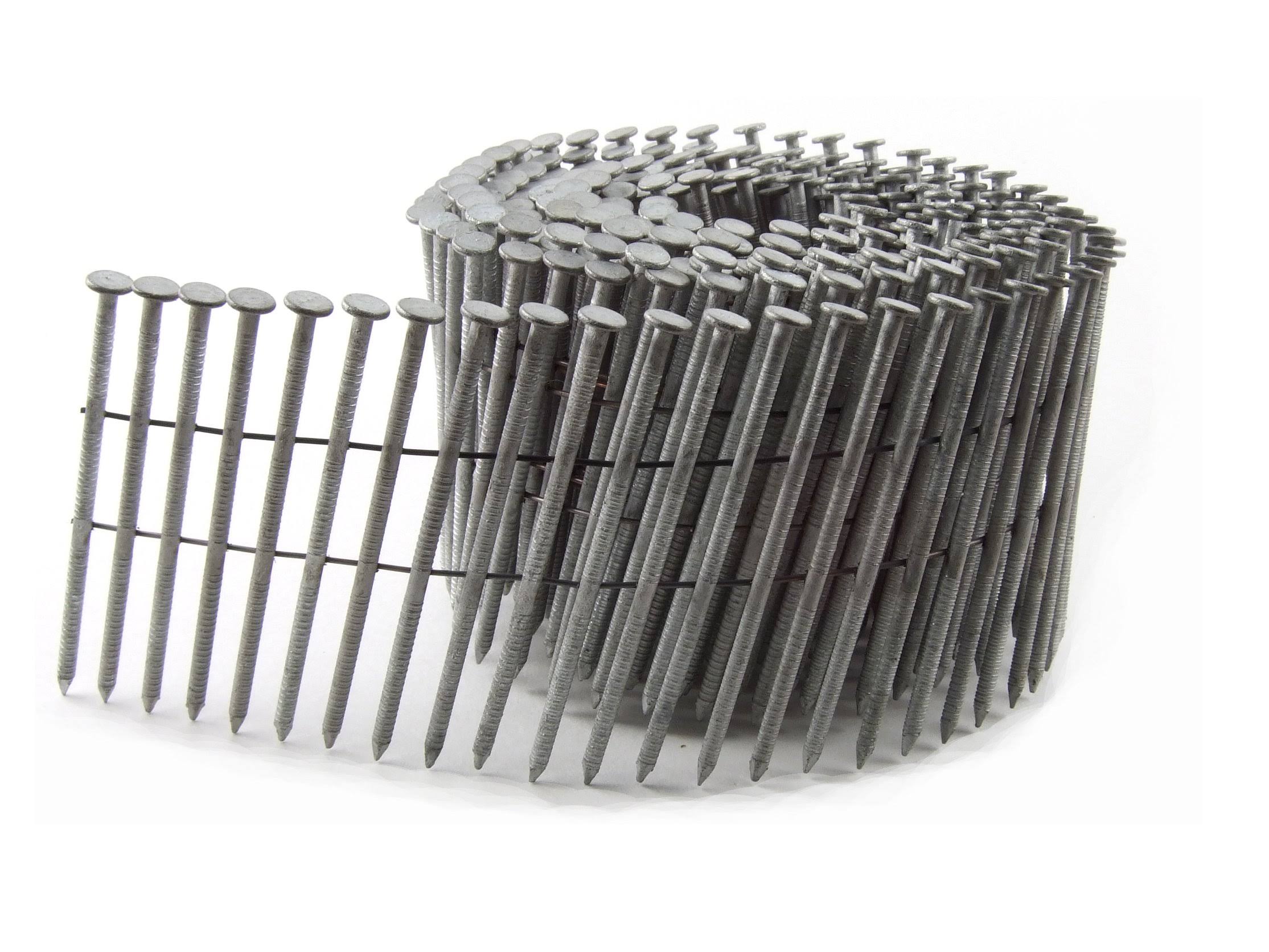 2-3/16 in. x .090 Wire Collated Hot Dipped Galvanized Ring Shank Coil Siding Nails A74782