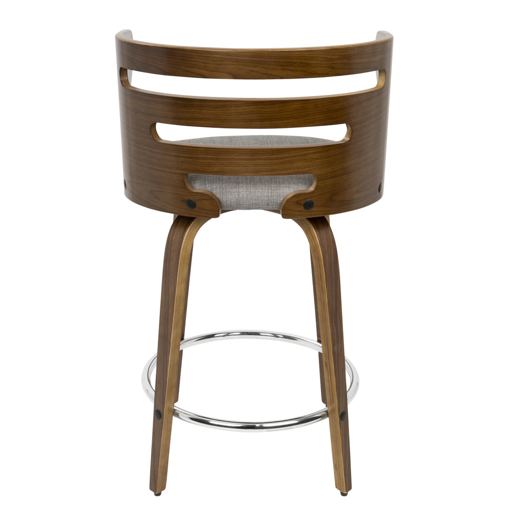Mid-Century Modern Swivel Counter Stools - Set of 2 F450192