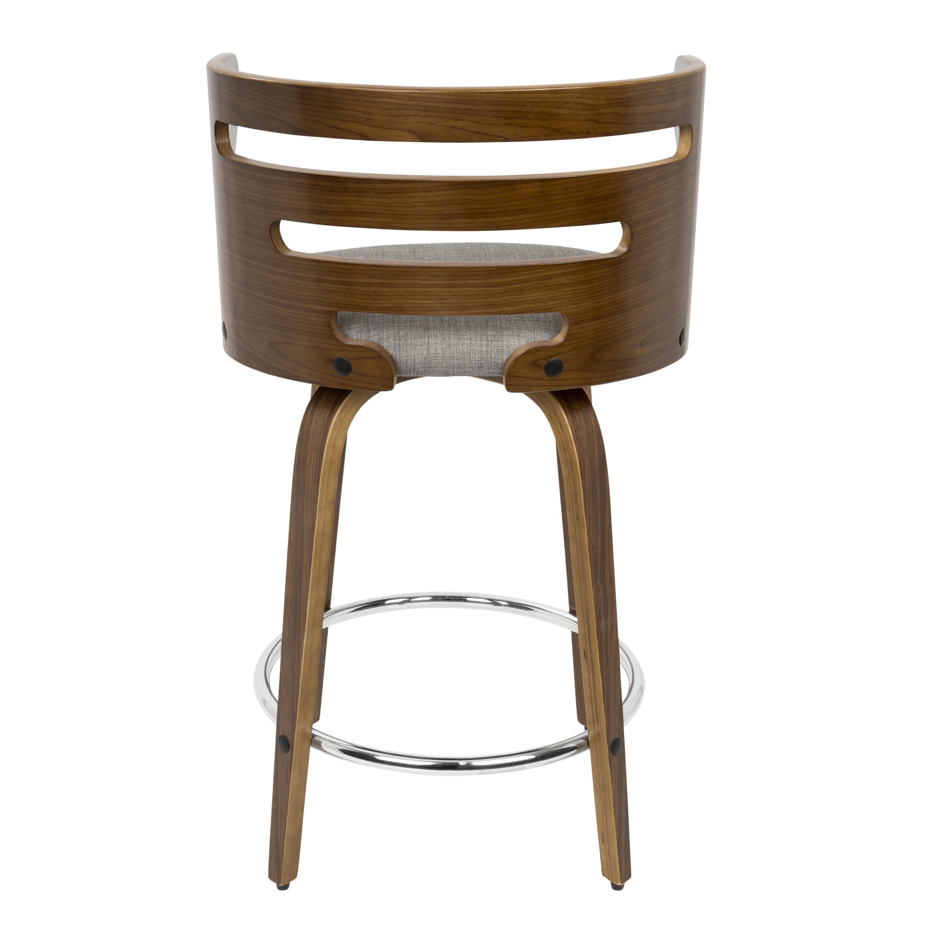 Mid-Century Modern Swivel Counter Stools - Set of 2 F450192