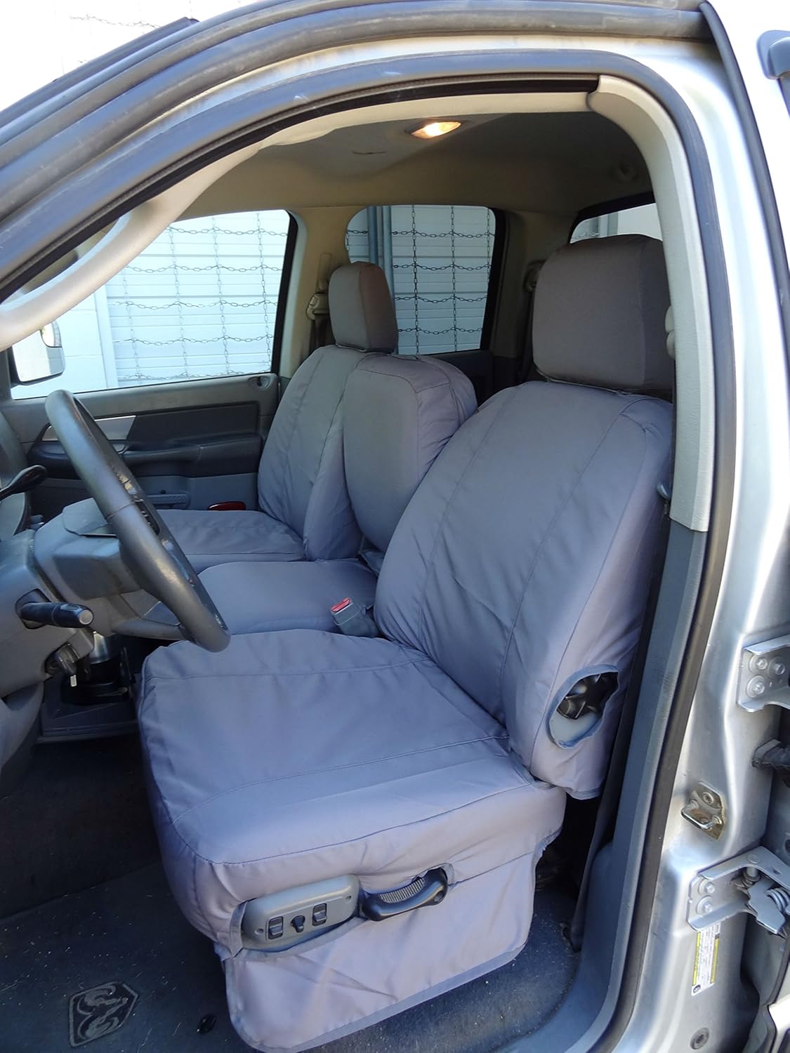 Gray Twill Custom Fit Seat Covers Q5007