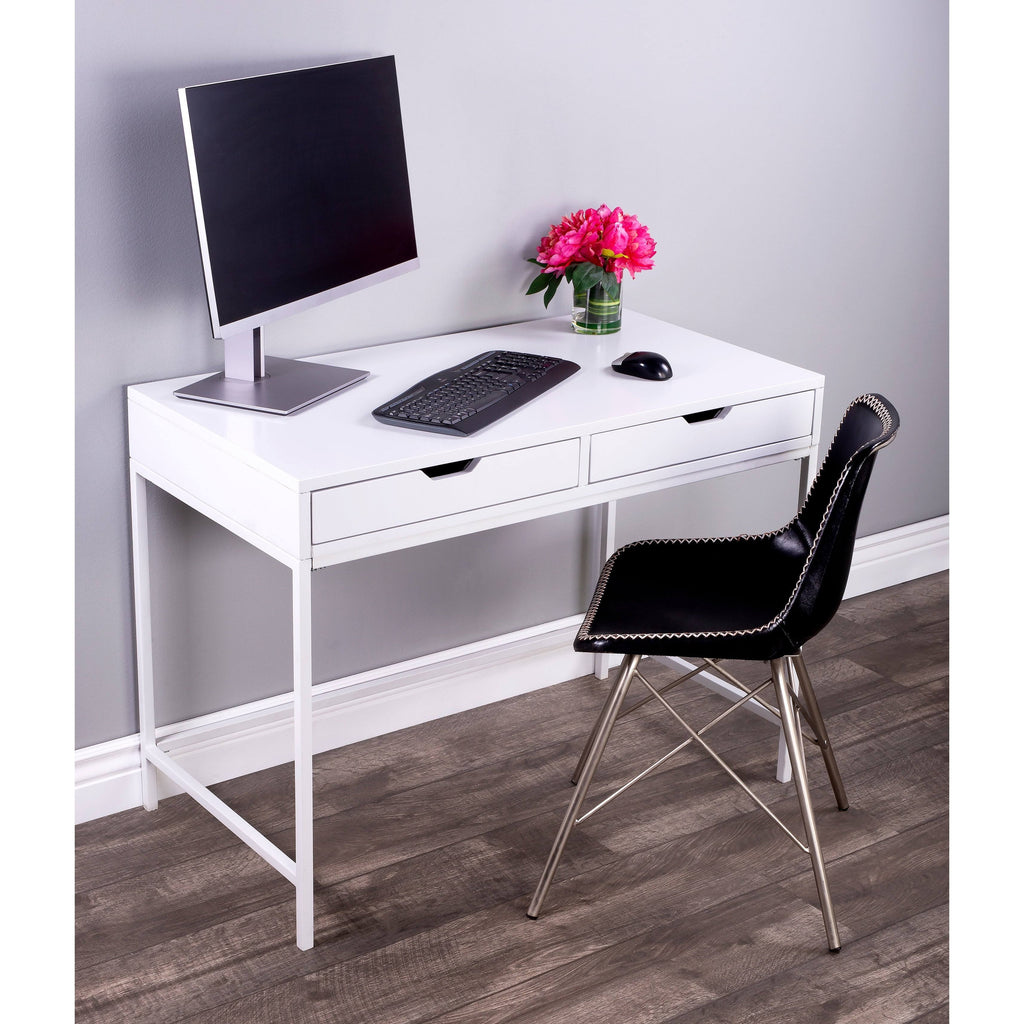 Black Desk with Drawers A354897