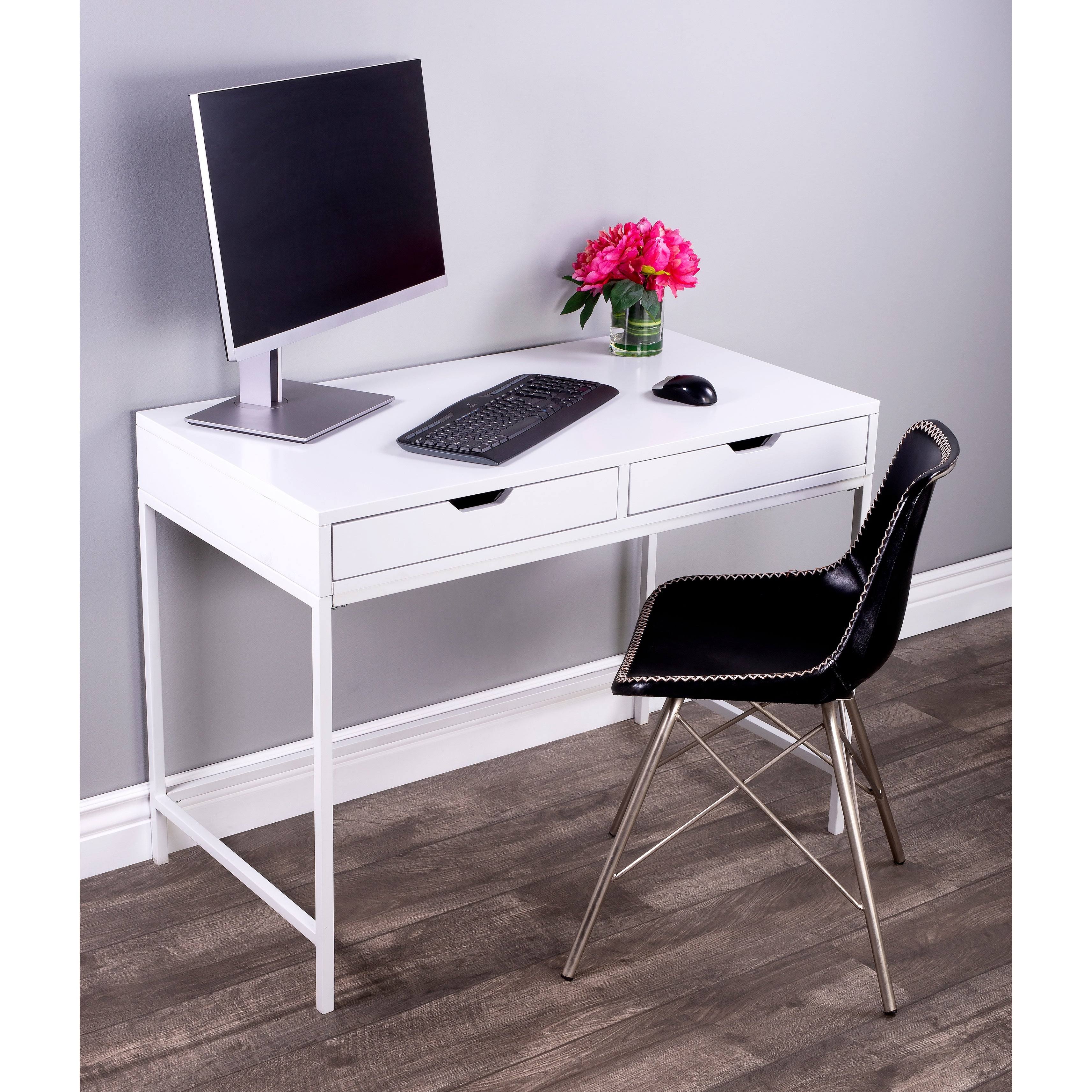 Black Desk with Drawers A354897