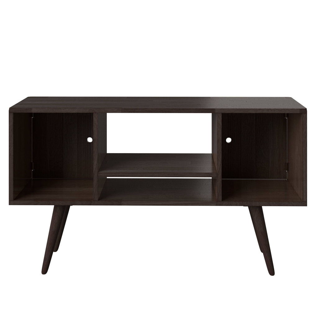 Natural Finish Wood Entertainment Cabinet with Doors A81154