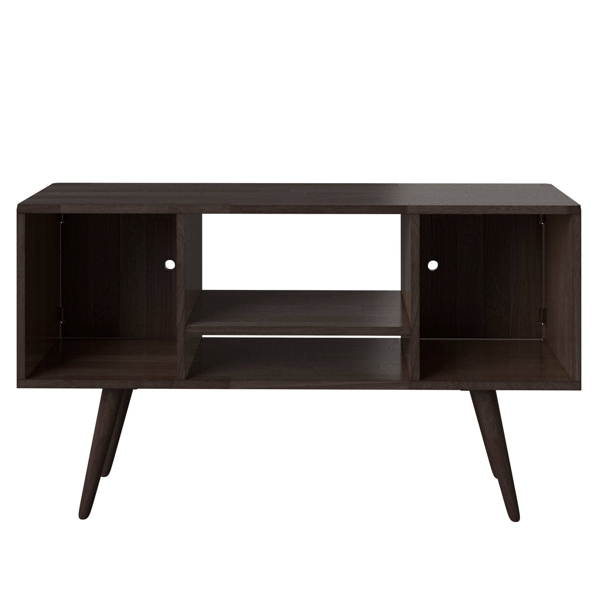 Natural Finish Wood Entertainment Cabinet with Doors A81154