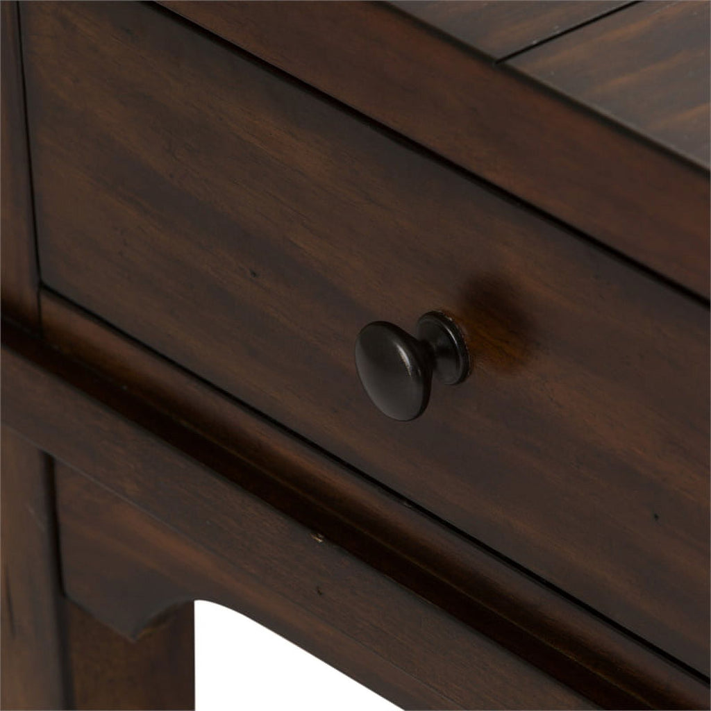 Medium Brown Wood End Table Y35602