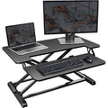 Brown Standing Desk Conversion Unit T989