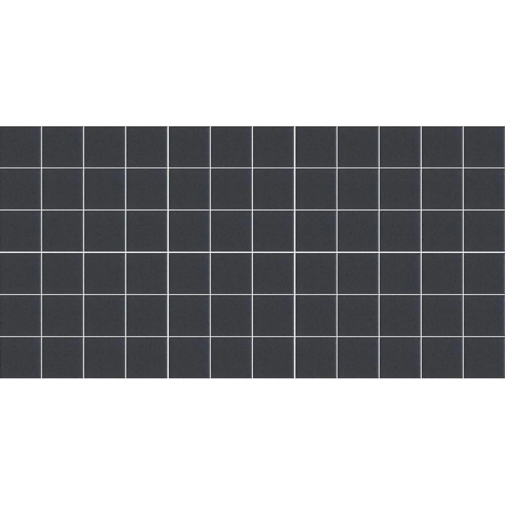 Black Unglazed Porcelain Mosaic Floor and Wall Tile I978