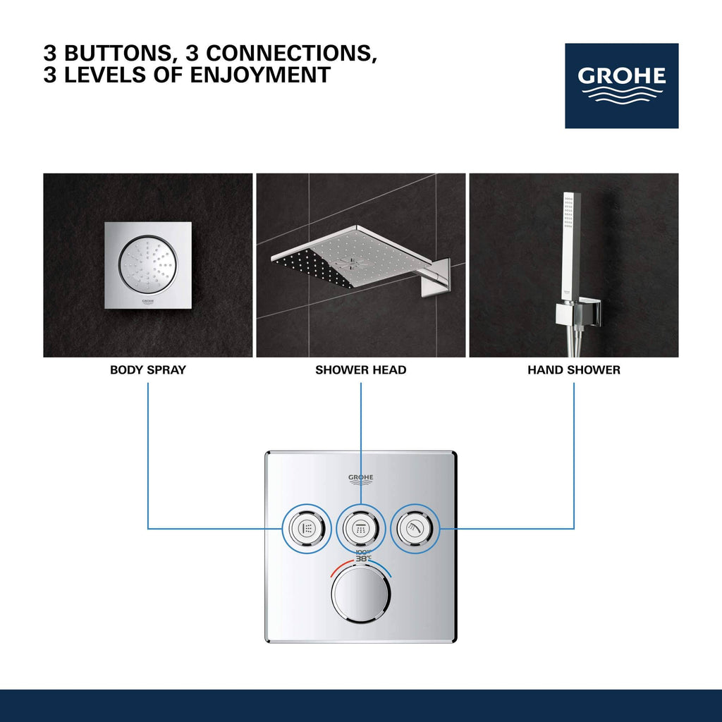 Starlight Chrome Thermostatic Trim with Control Module B40549