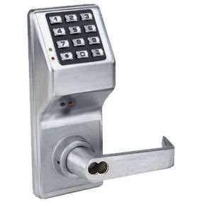 Satin Chrome Electronic Digital Keypad Lever U1516