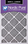 12 Pack 10x24x1 MERV 8 Pleated Carbon Air Filters H369