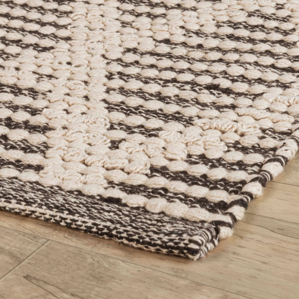 Textured Handwoven Cotton Rug Runner X56536