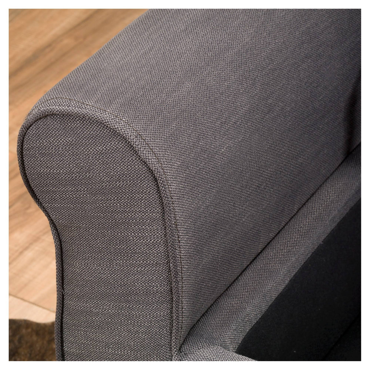 Grey Fabric Storage Ottoman Bench G2828