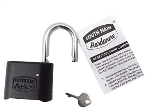 Black Die-Cast Padlock, 1-Pack Pack of 2 T67341