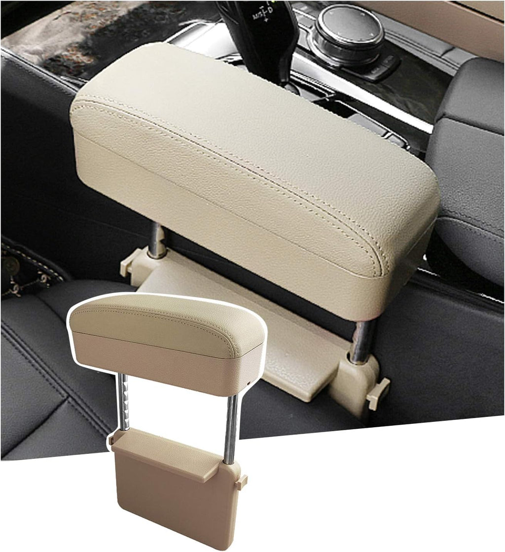 White Adjustable Car Armrest Pad Pack of 2 K793
