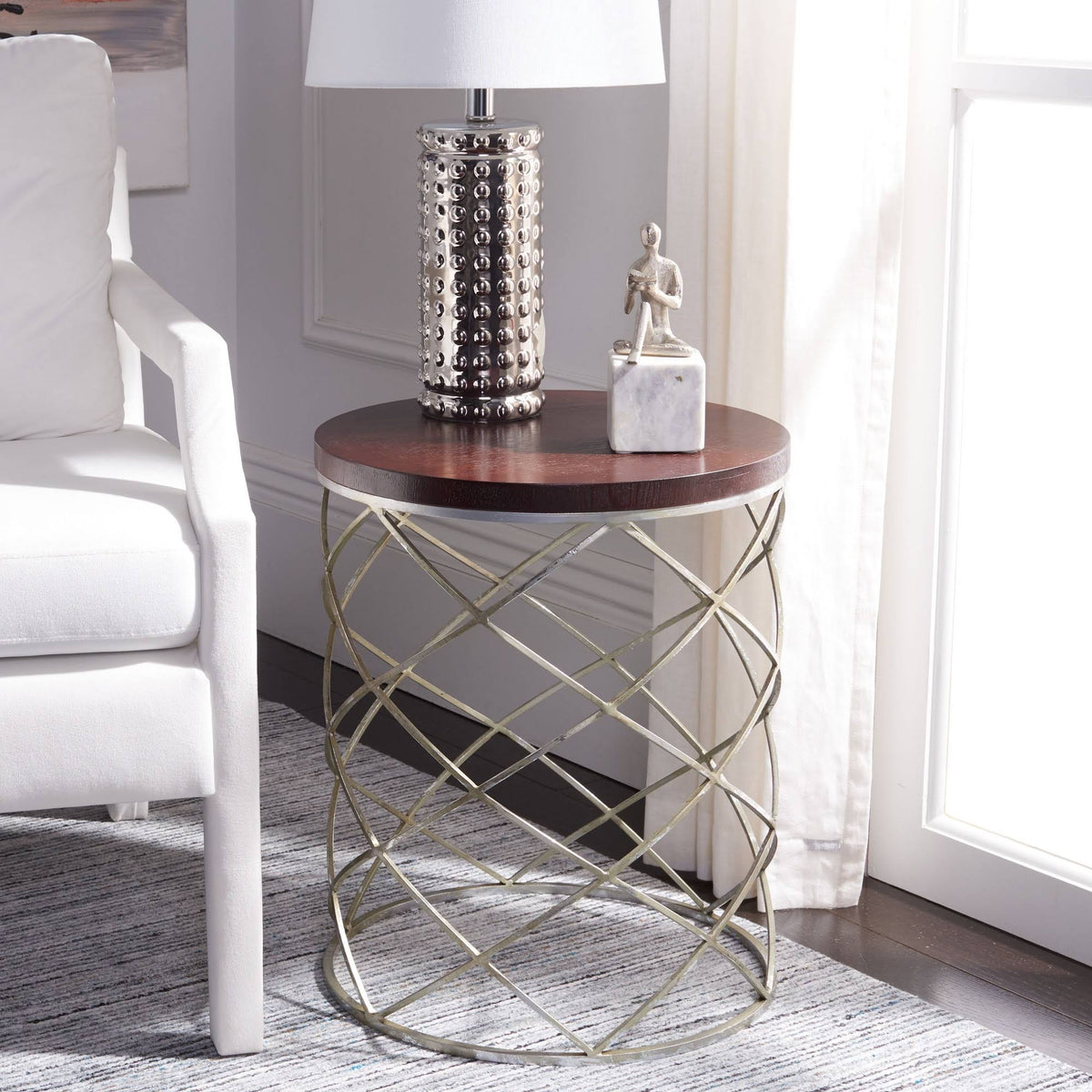 Silver Accent Table J5233