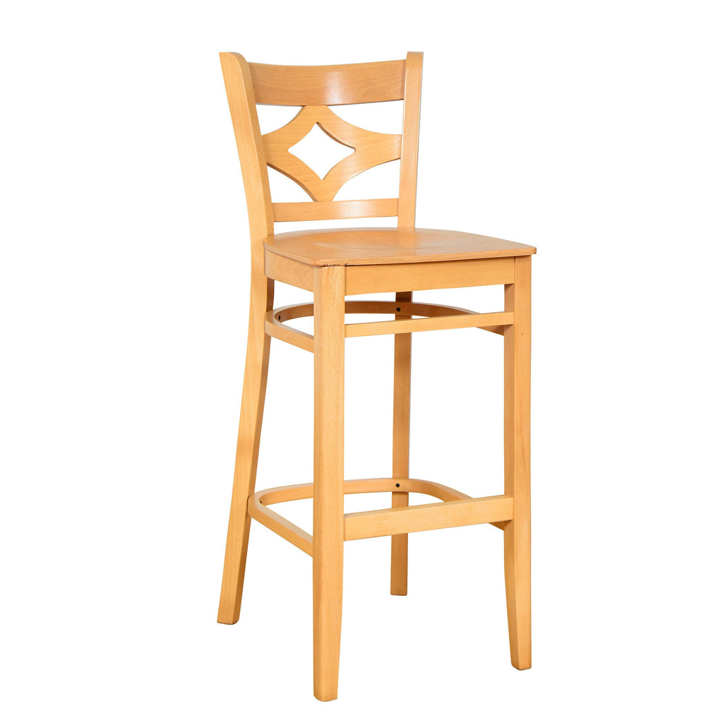 White Vertical Counter Stool G2026