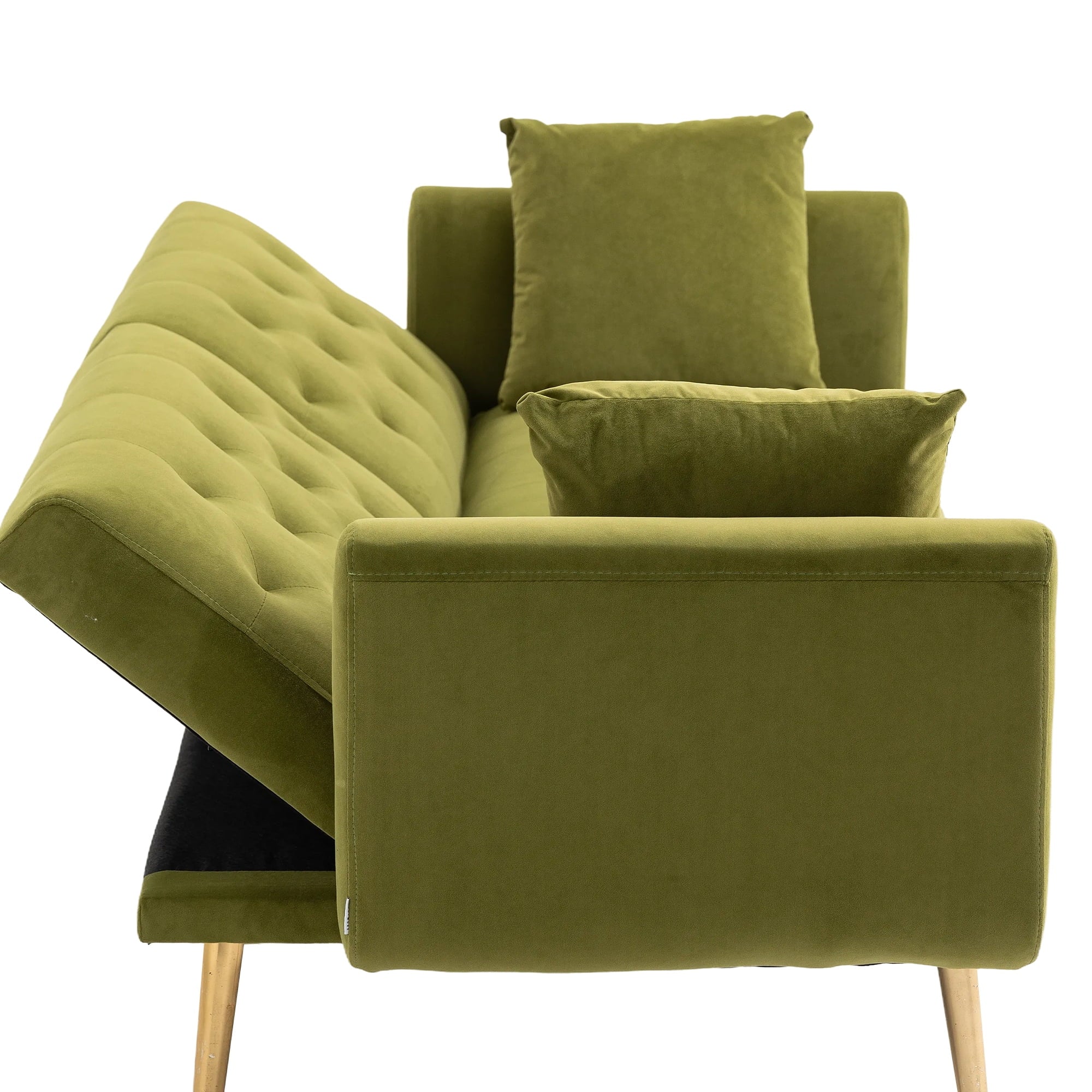 Velvet Sofa with Metal Feet L66555