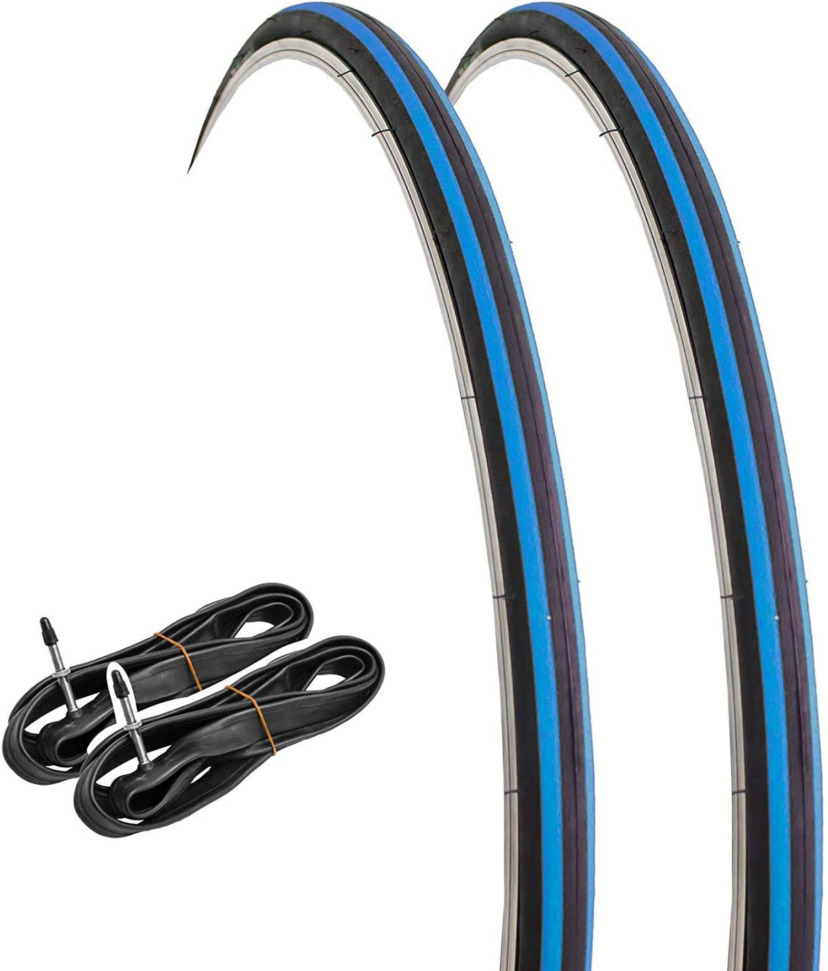 Road Bike Slick Tire 700×23C 2 Tires + 2 Tubes Set M4415