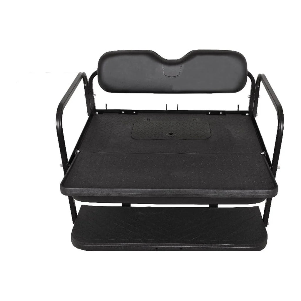 Black Rear Flip Seat for E-Z-GO TXT Golf Cart E576