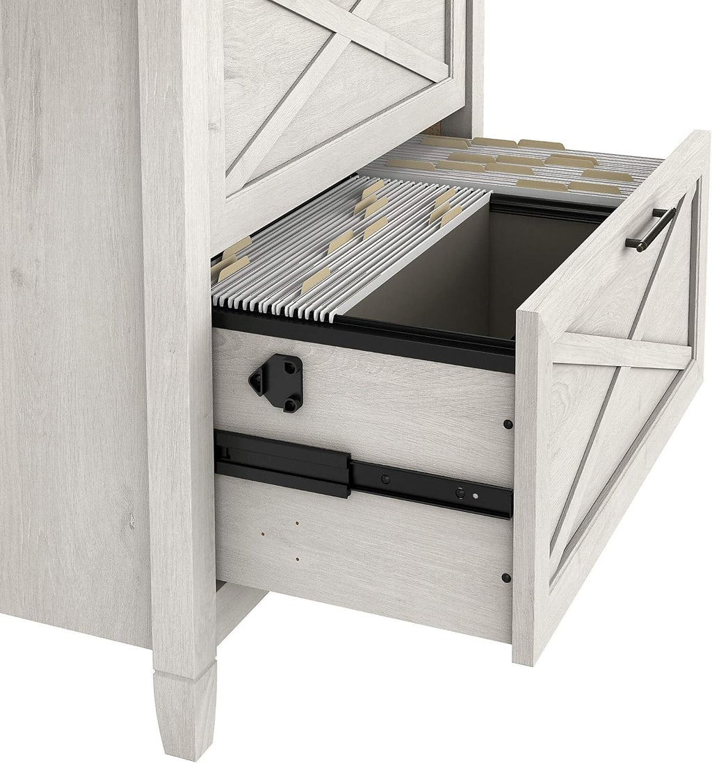 2 Drawer Lateral File Cabinet, Linen White Oak T9488