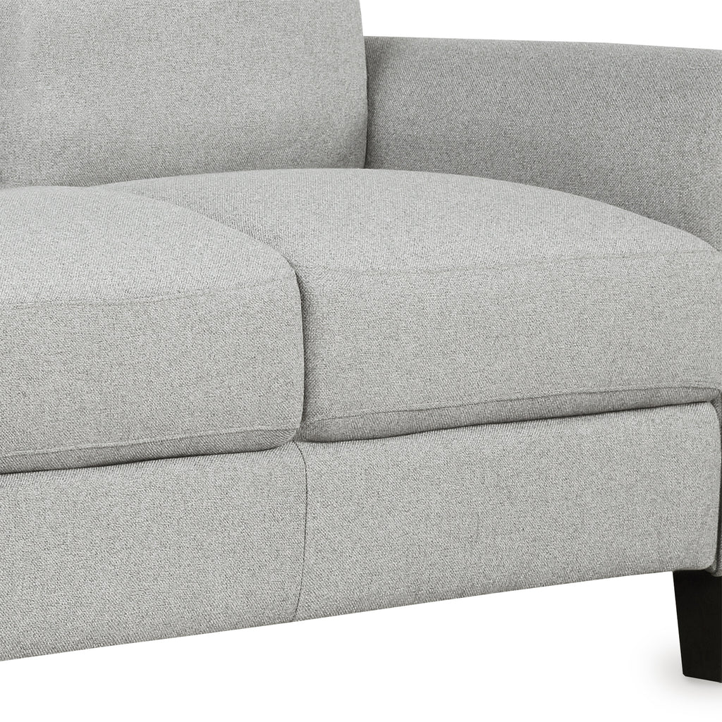 Light Gray 3-Seat Linen Fabric Sofa V905