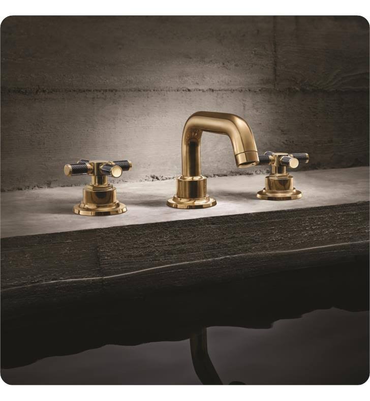 Widespread Lavatory Faucet with Carbon Fiber Handle T50495