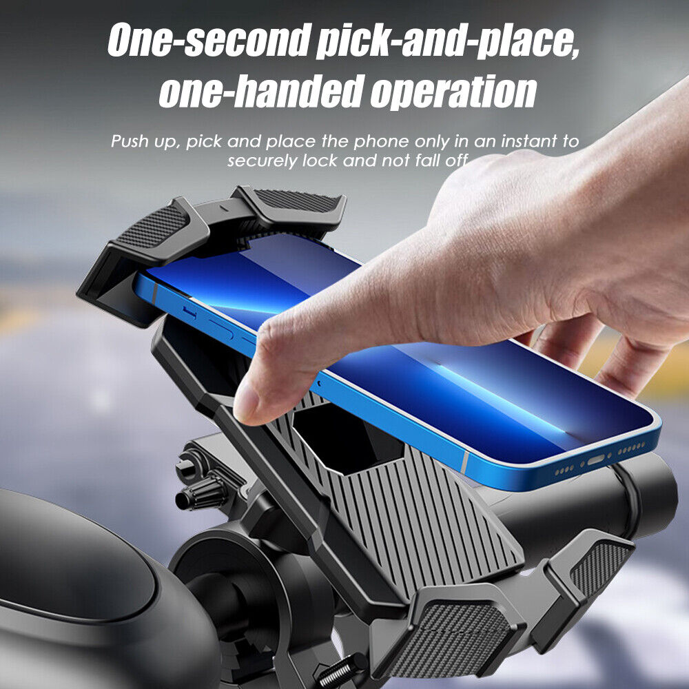 Black Motorcycle Handlebar Mount Holder for Cell Phone GPS J854