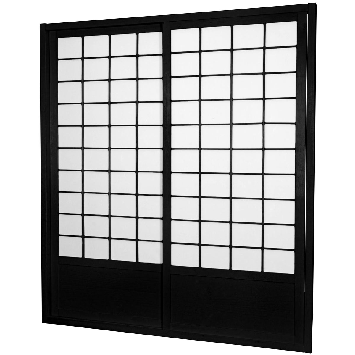 Black Double-Sided Zen Shoji Sliding Door Kit C48054