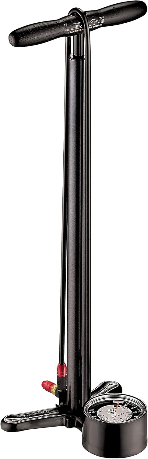 Classic Floor Drive Bicycle Tire Pump, 220psi, 3.5" Gauge, Presta & Schrader Valve, Pack of 2 H767912