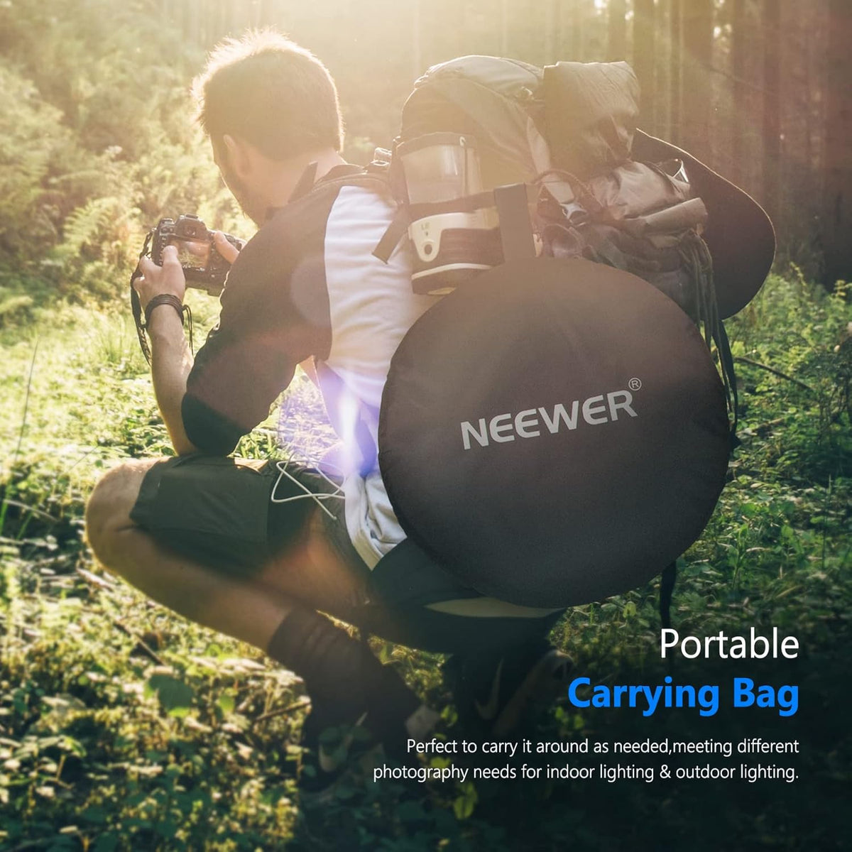 5 in 1 Portable 40"x 60" Camera Lighting Reflector Kit with Carrying Case K42104
