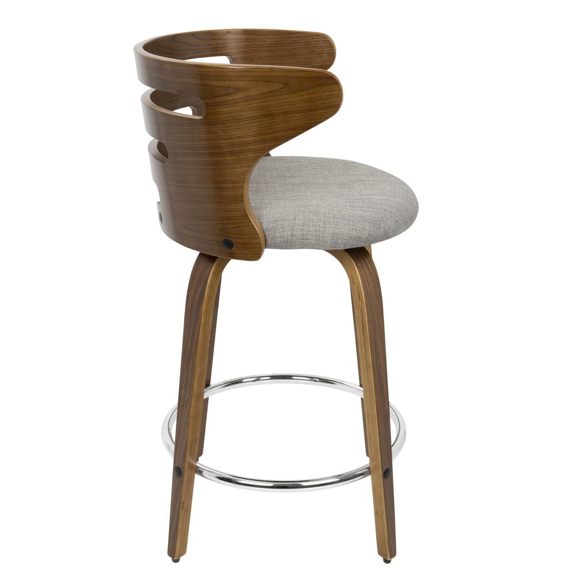 Mid-Century Modern Swivel Counter Stools - Set of 2 F450192