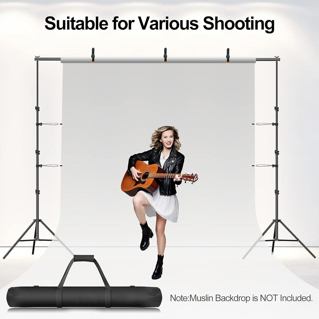 8.5 x 10 ft Heavy Duty Backdrop Stand with Carry Bag V16698