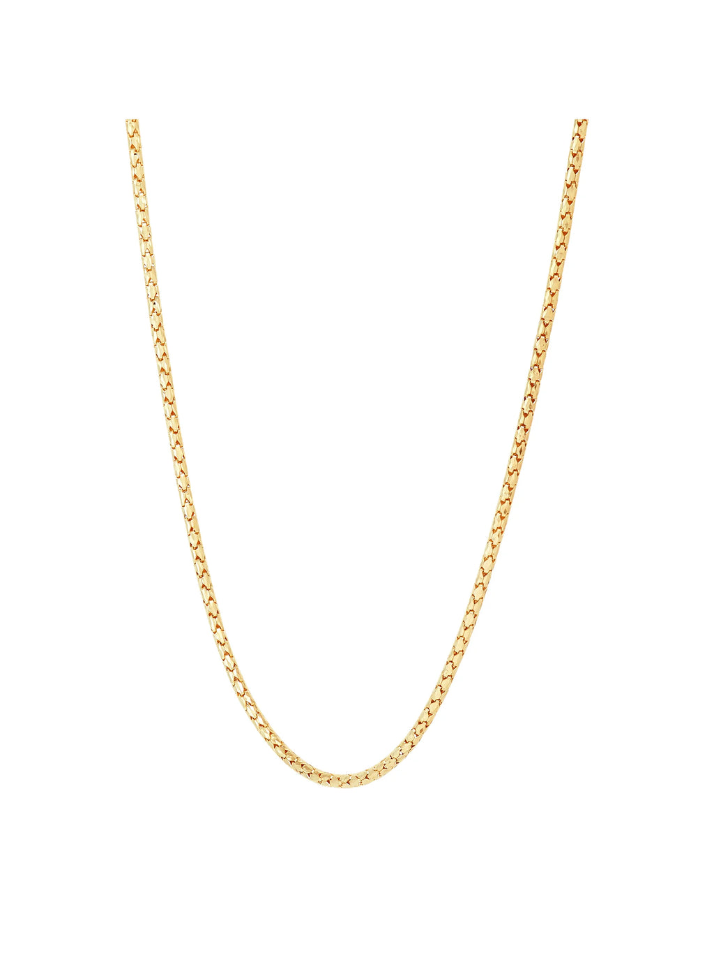 14kt Yellow Gold Bird Cage Chain Necklace, 18" A235