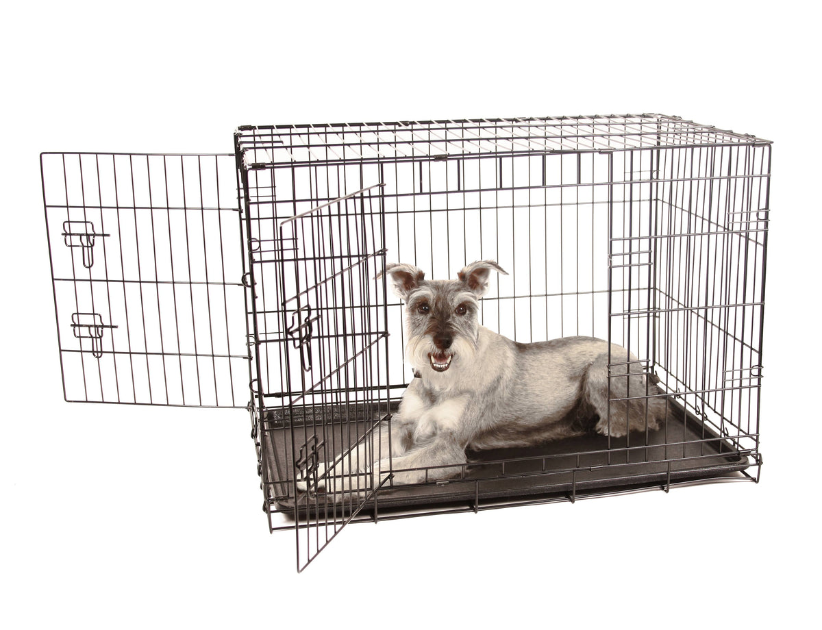Double Door Metal Dog Crate I314