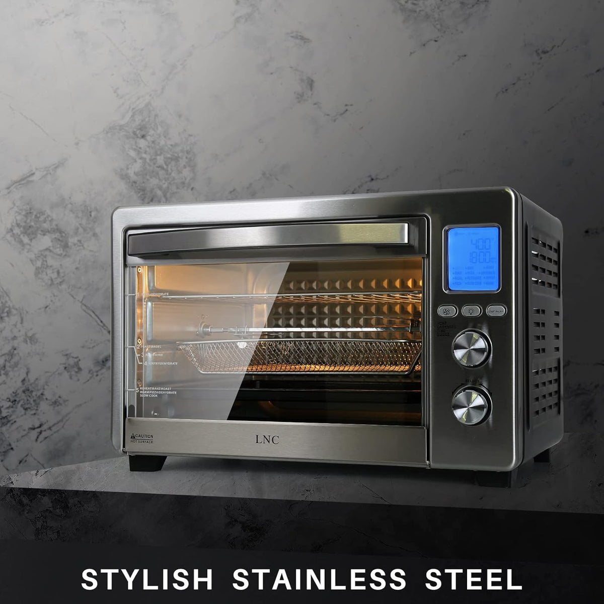 34QT 1750W Air Fryer Toaster Oven with 12 Cooking Functions M22868