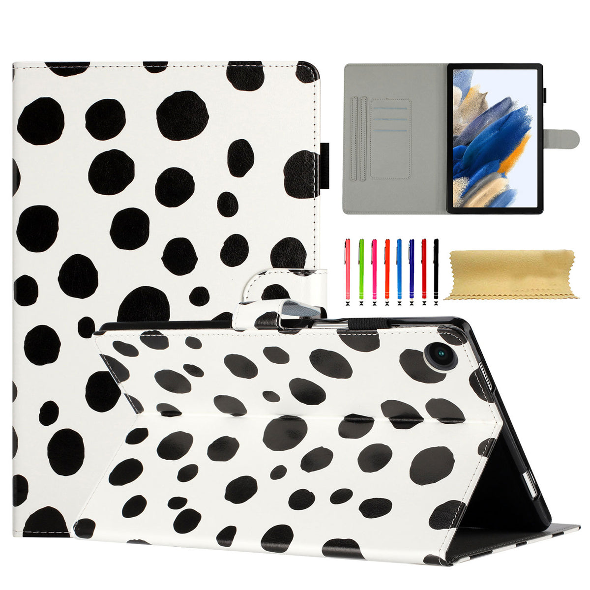 White PU Leather Tablet Case for Samsung Galaxy Tab A8 10.5 L153656