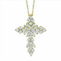 14K Yellow Gold Cross Pendant F75615