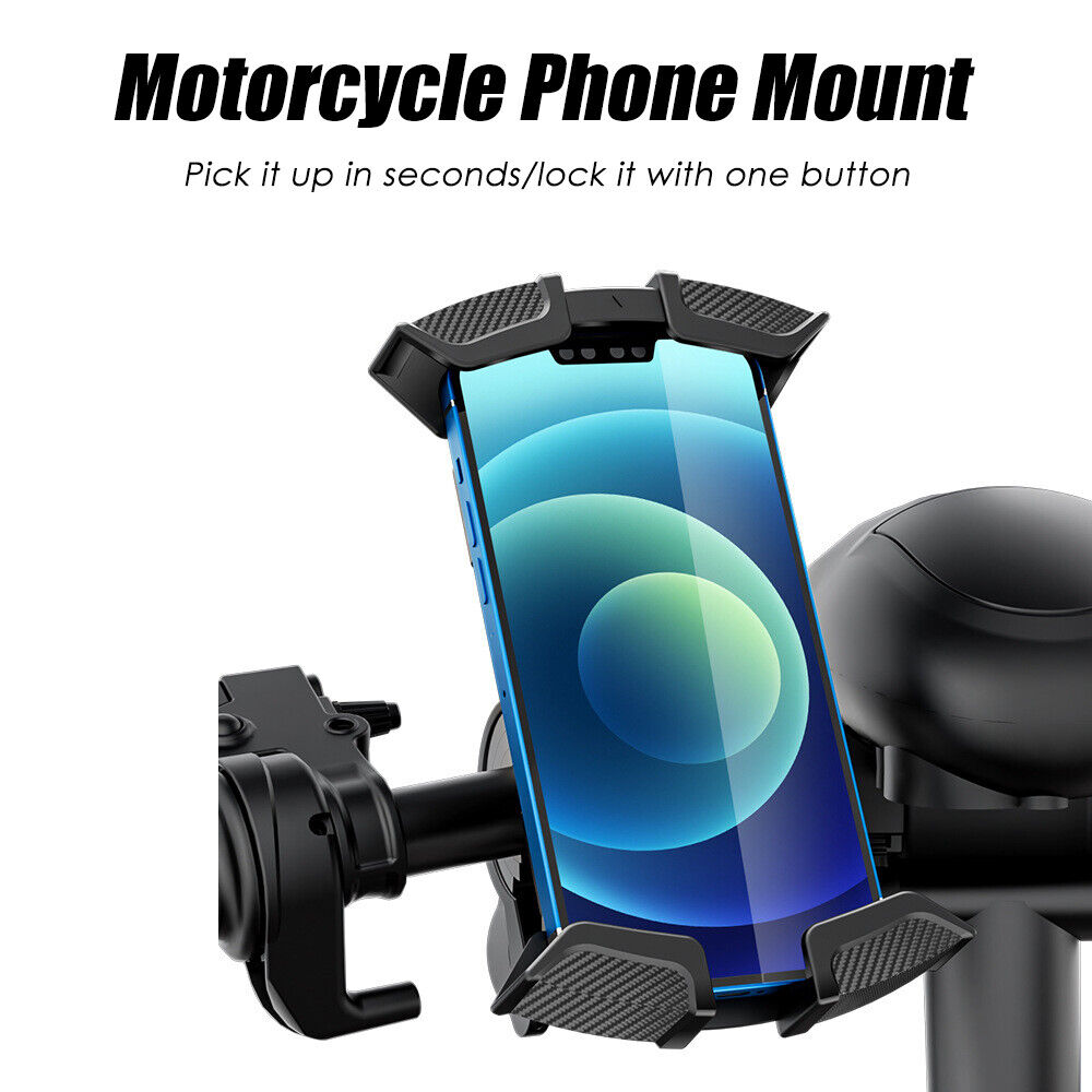 Black Motorcycle Handlebar Mount Holder for Cell Phone GPS J854