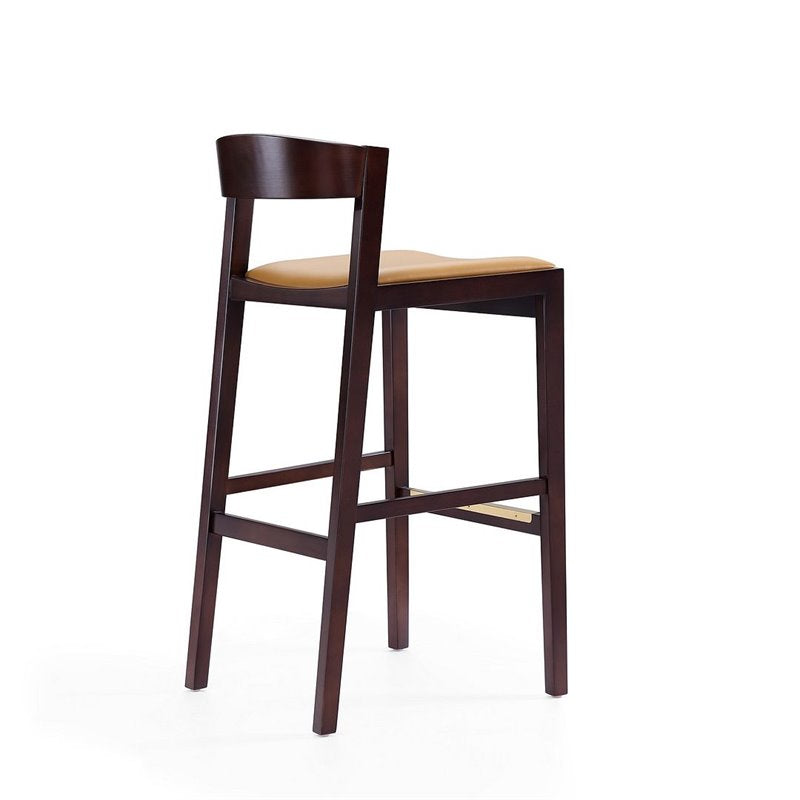 Faux Leather Barstool Set of 2 V177