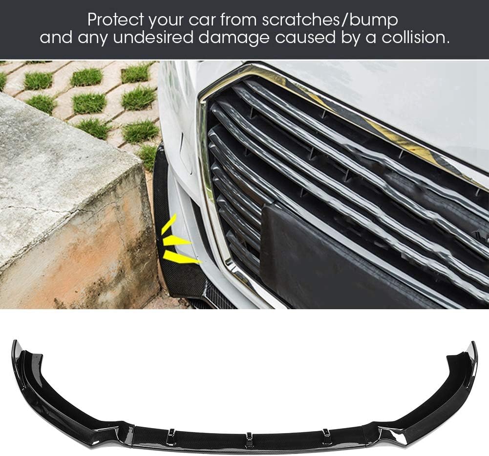 Carbon Fiber Front Bumper Lip Spoiler Body Kit for Audi A3 S-Line 8V 2017 2018 Y5033