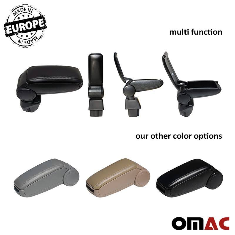 Black Leatherette Center Console Armrest T78742